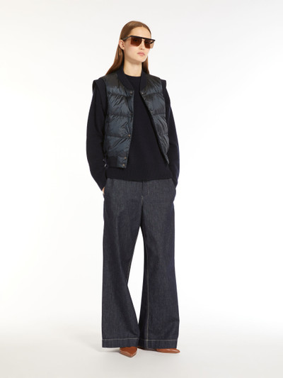 Max Mara ASOFT Water-resistant technical canvas cropped gilet outlook