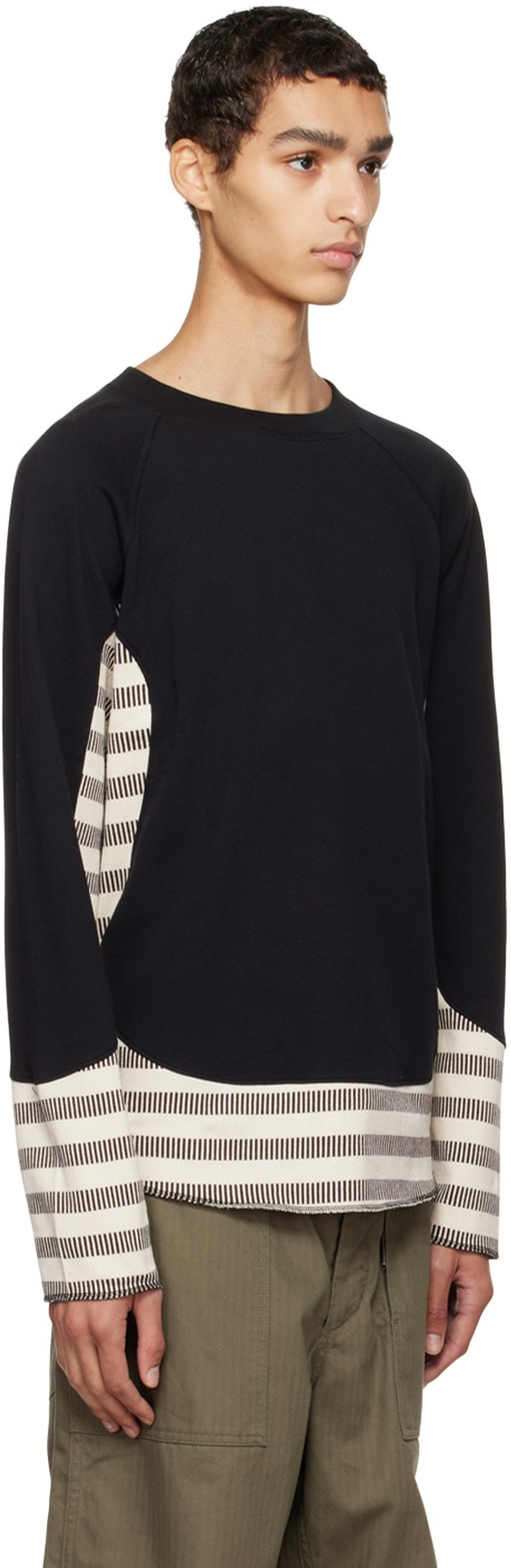 Sasquatchfabrix. Black Trimming Sweatshirt outlook