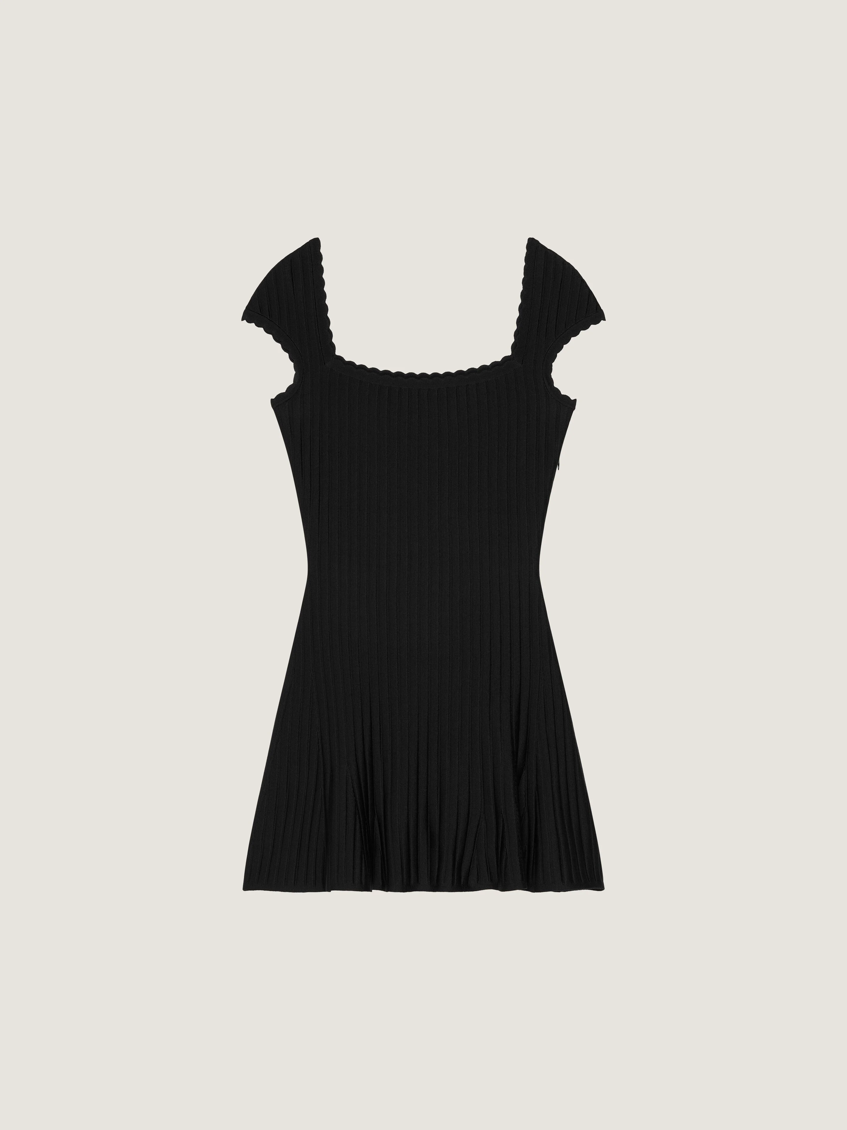 A-LINE DRESS IN RIB - 1