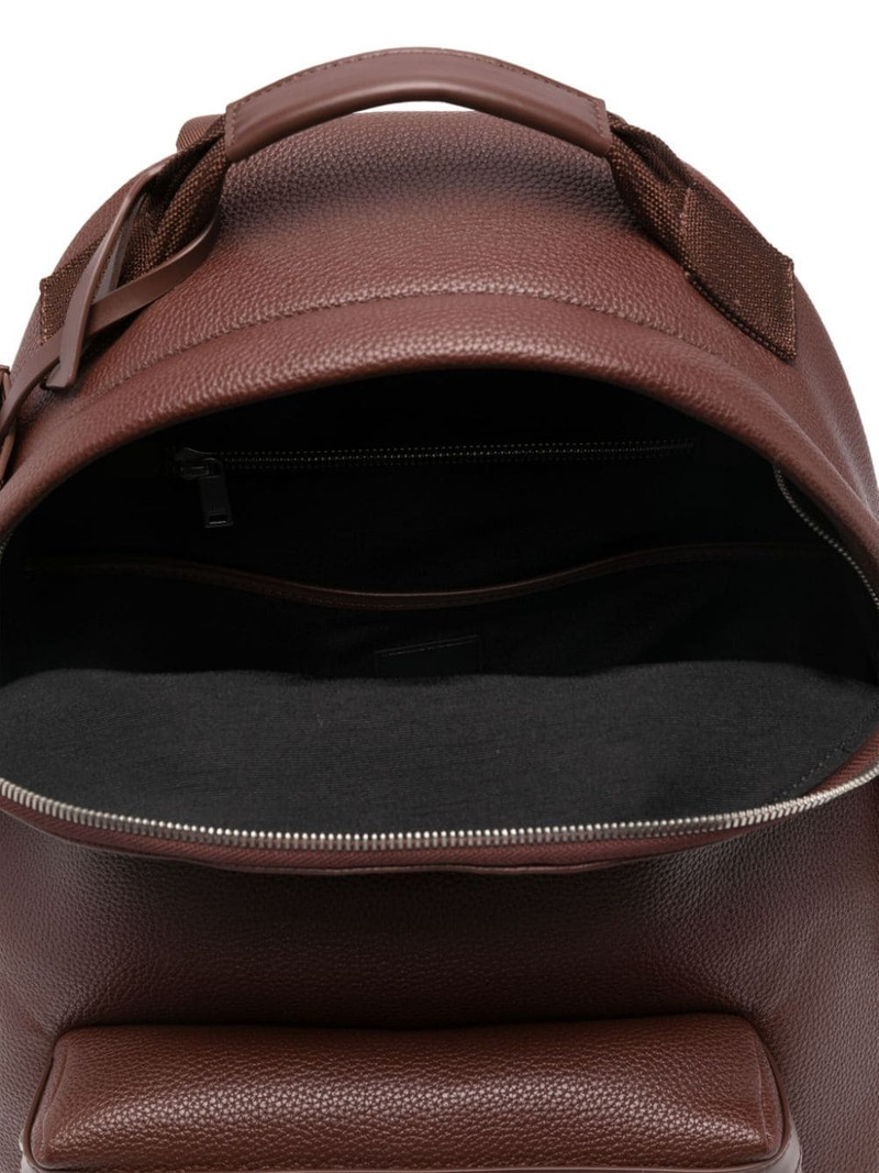 coated-finish zipped backpack 5