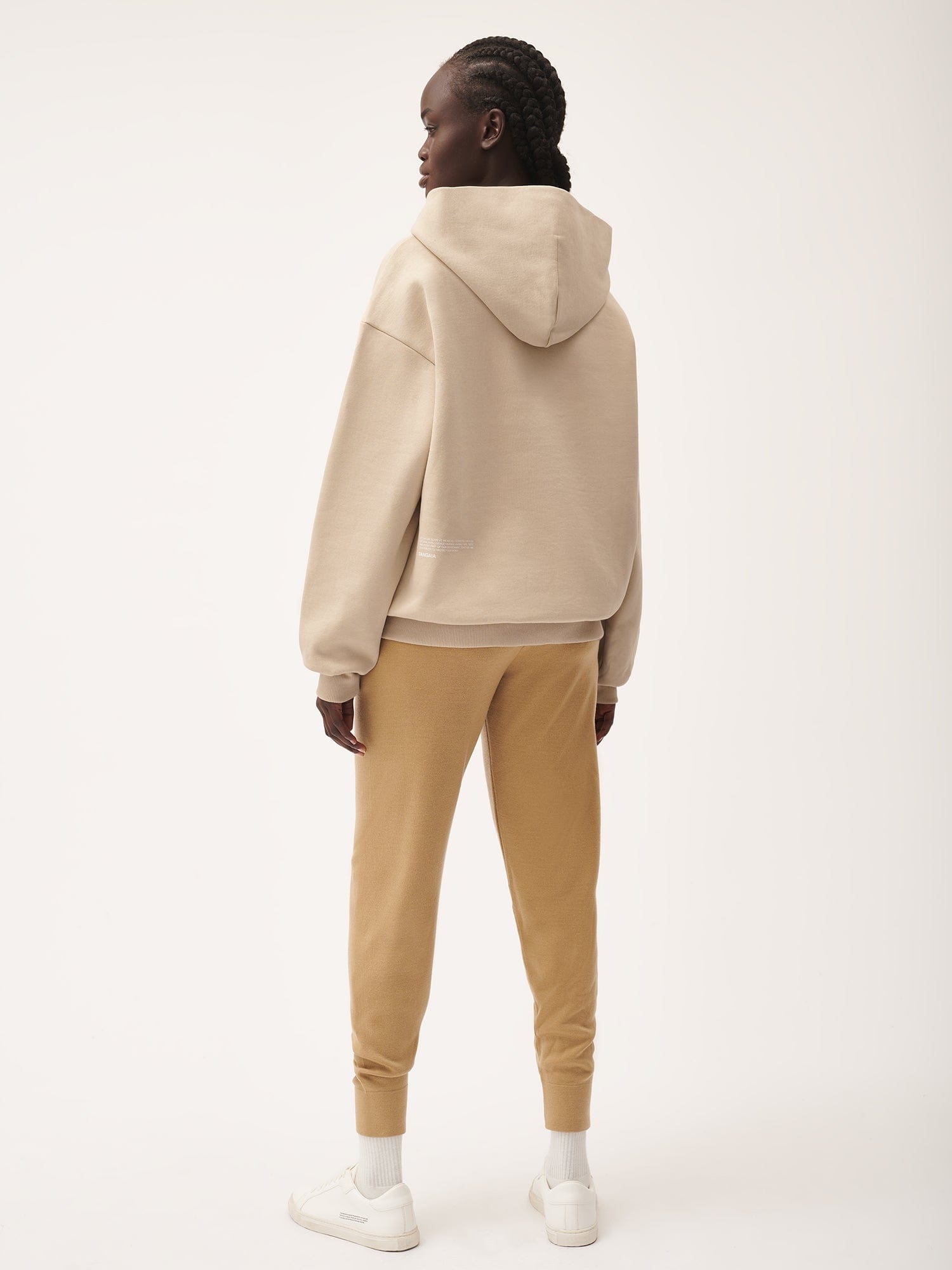 Womens Regenerative Merino Wool Track Pants - Camel - 3