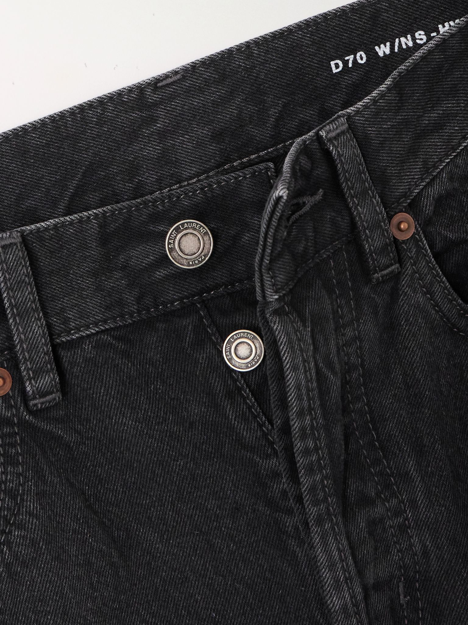 Mid-rise slim-leg jeans Black - 5