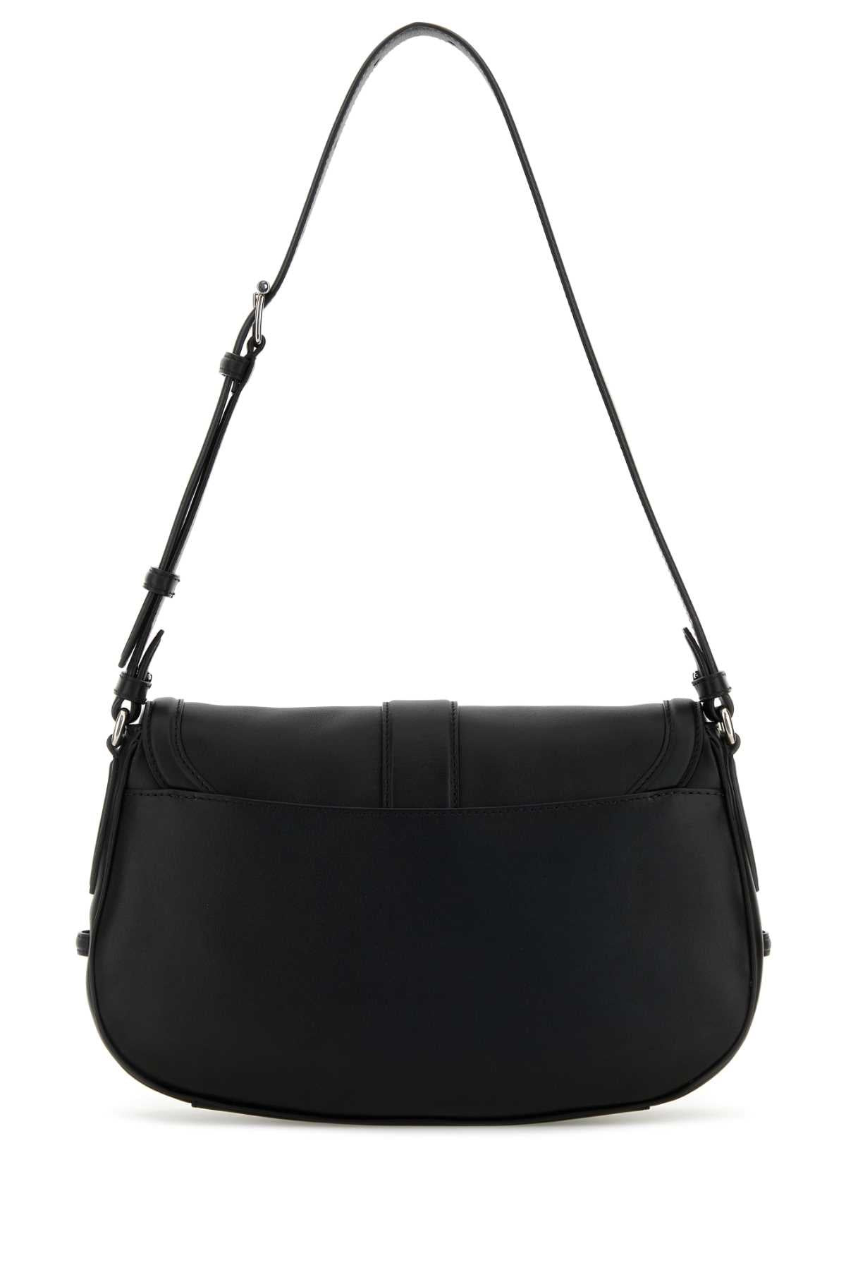 Alexander Mcqueen Women Black Leather Large Satchel Crossbody Bag - 3