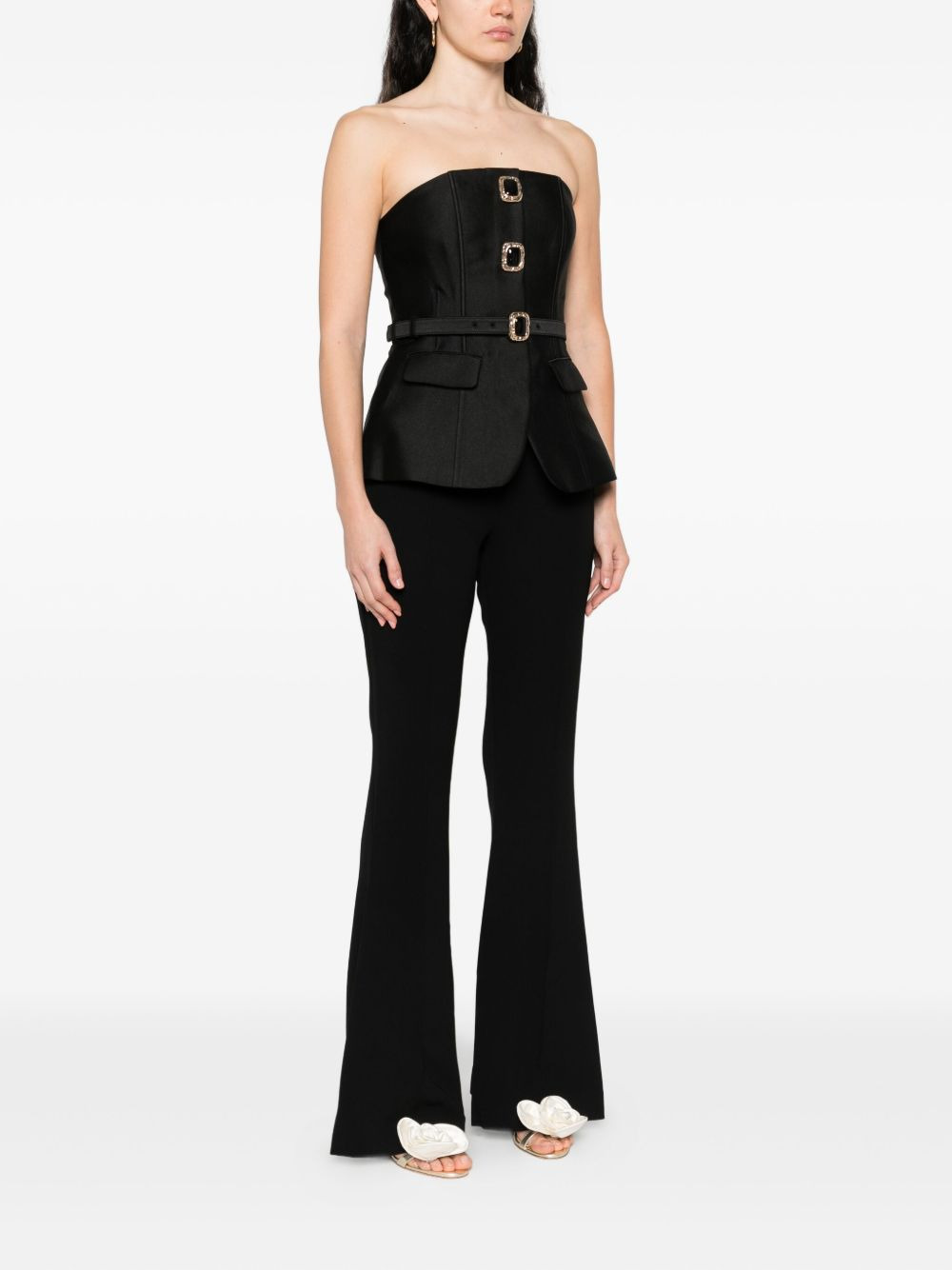 buckle-embellishment jumpsuit - 3