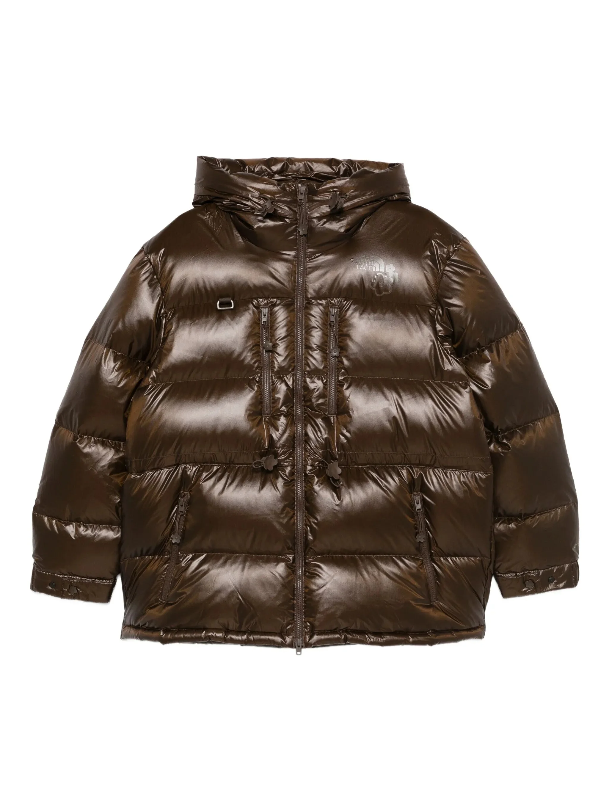 x The North Face zip padded coat - 1
