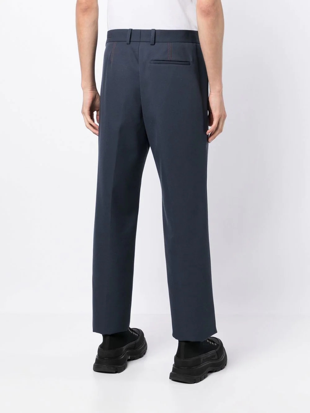 straight-leg tailored trousers - 4