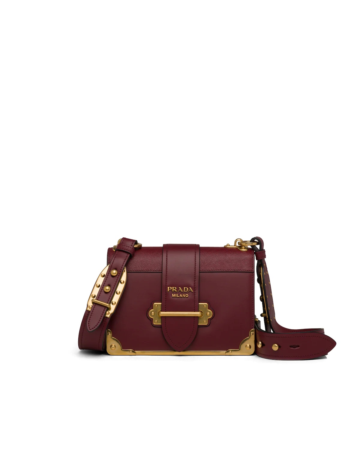 Leather Prada Cahier Bag - 1