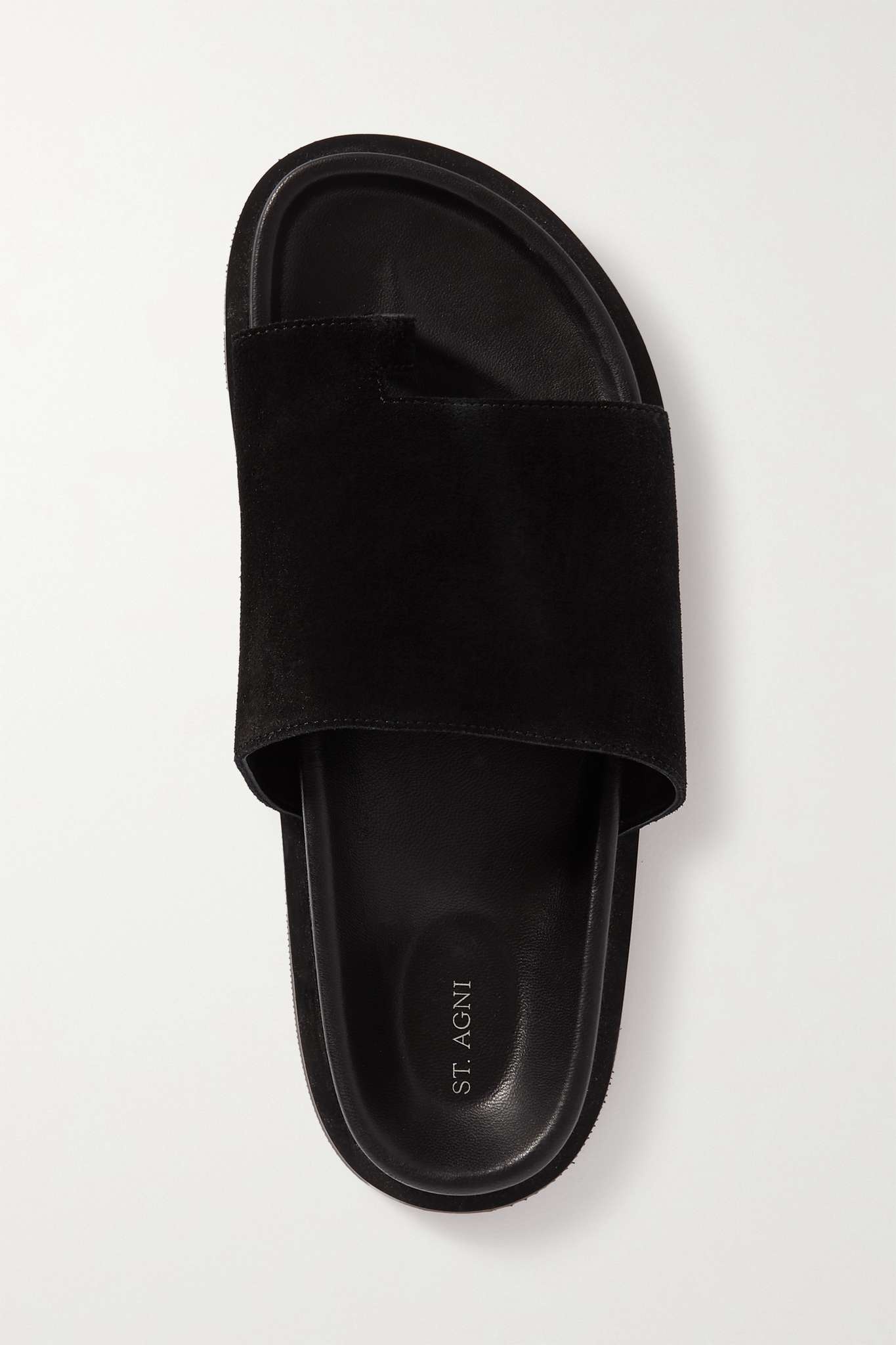 + NET SUSTAIN Loe suede and leather slides - 5