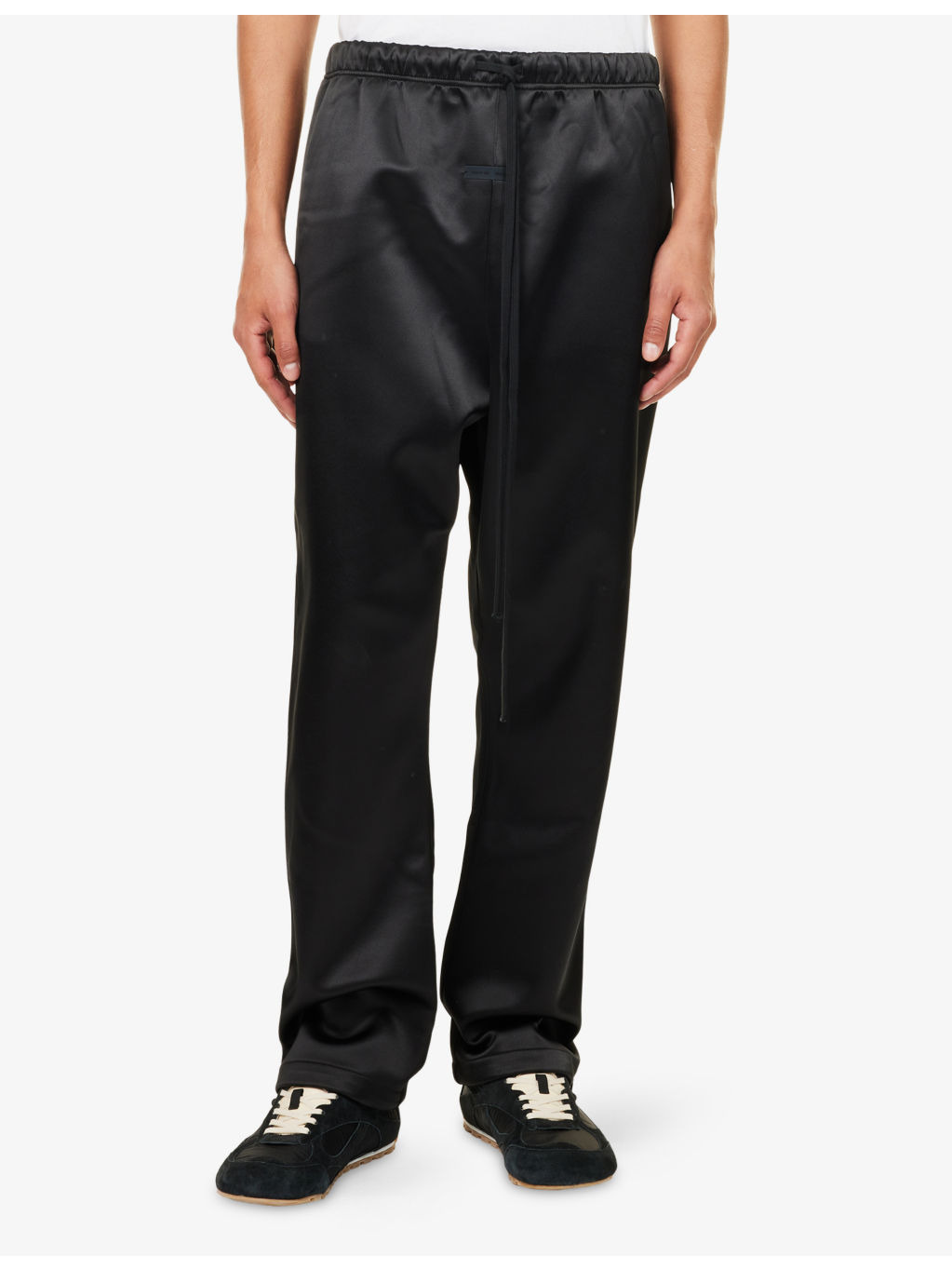 Straight-Leg Satin Track Trousers - 3