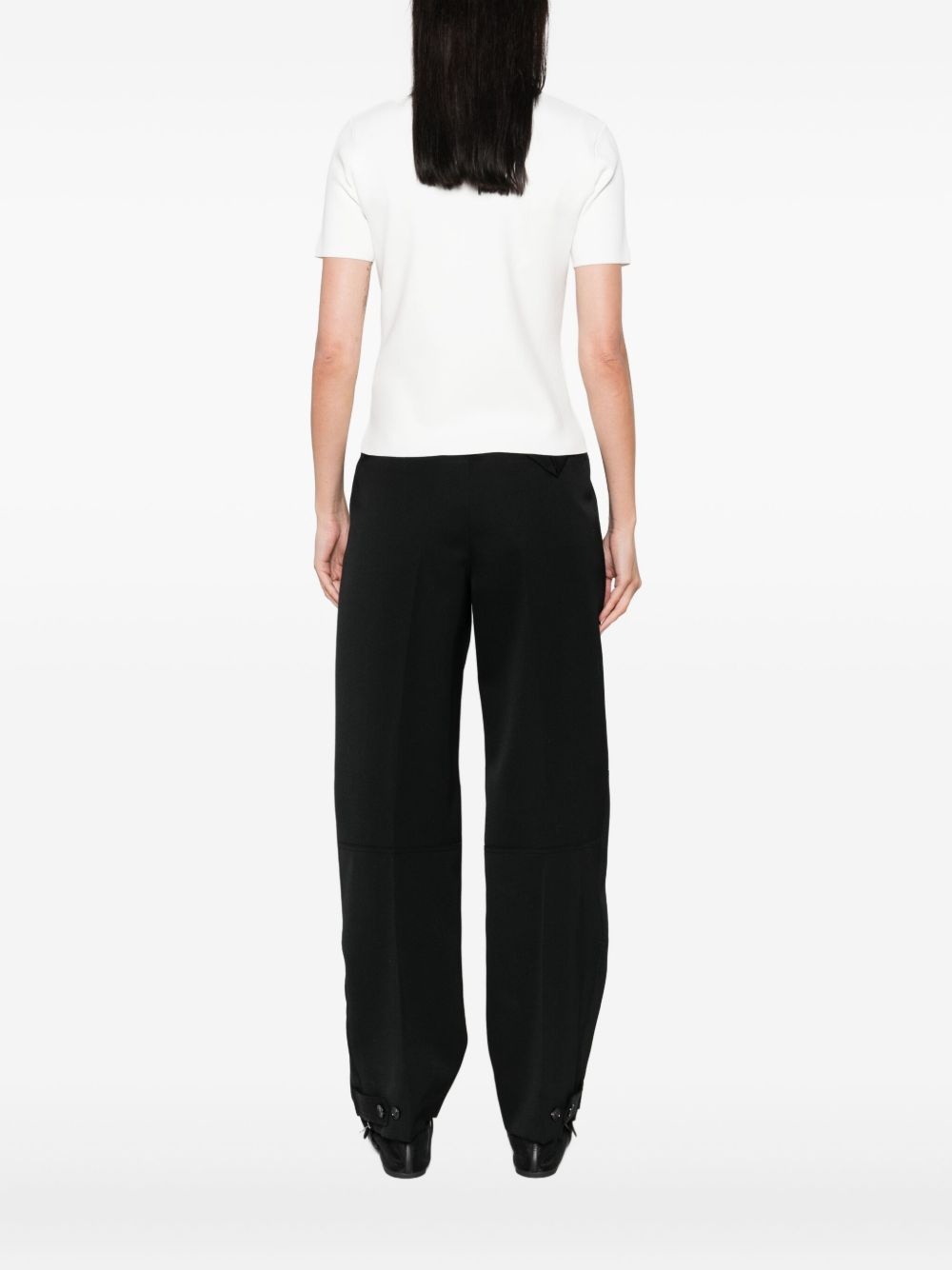 ribbed crew-neck T-shirt - 4
