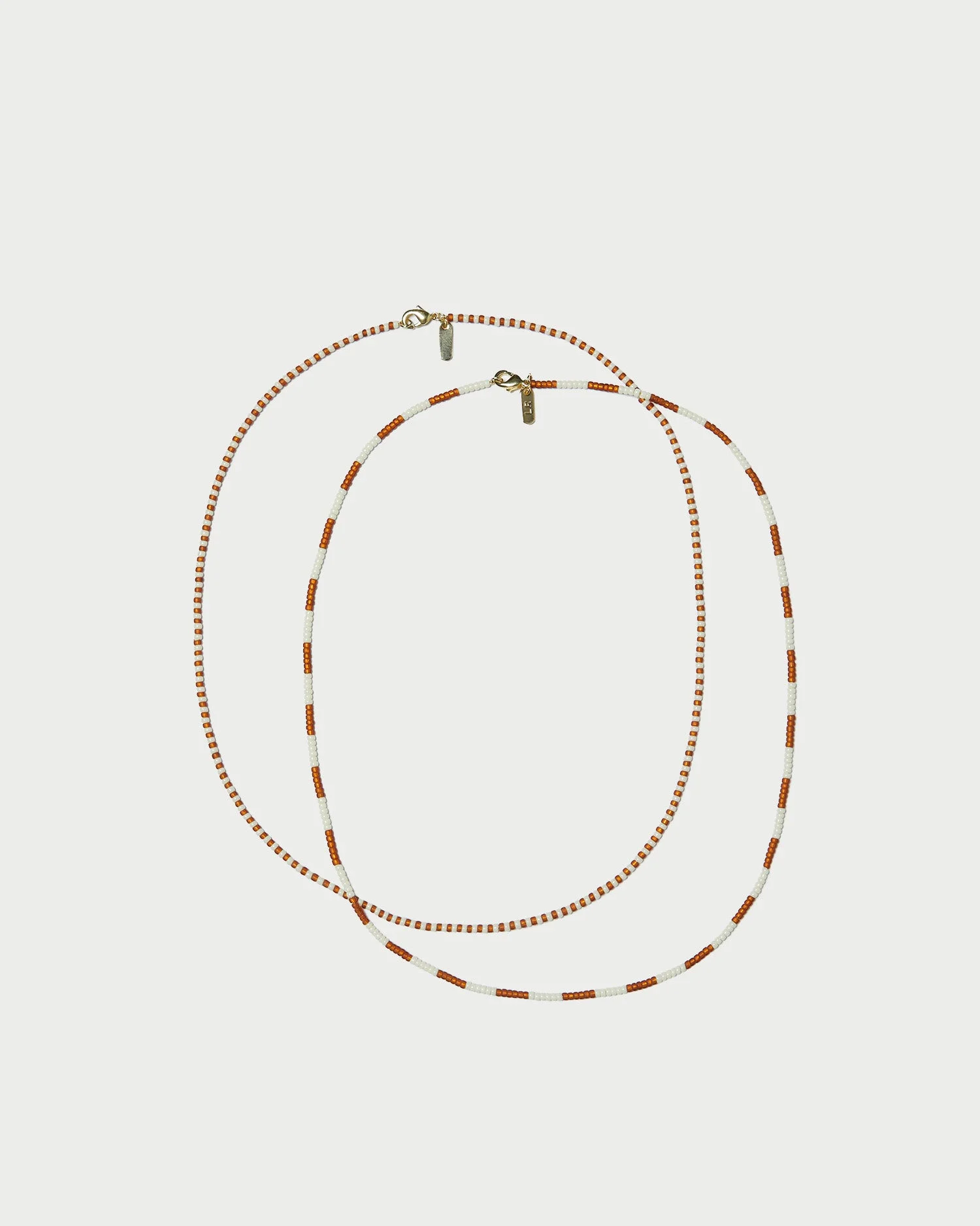 Soo Amber/Cream Necklace Set - 1