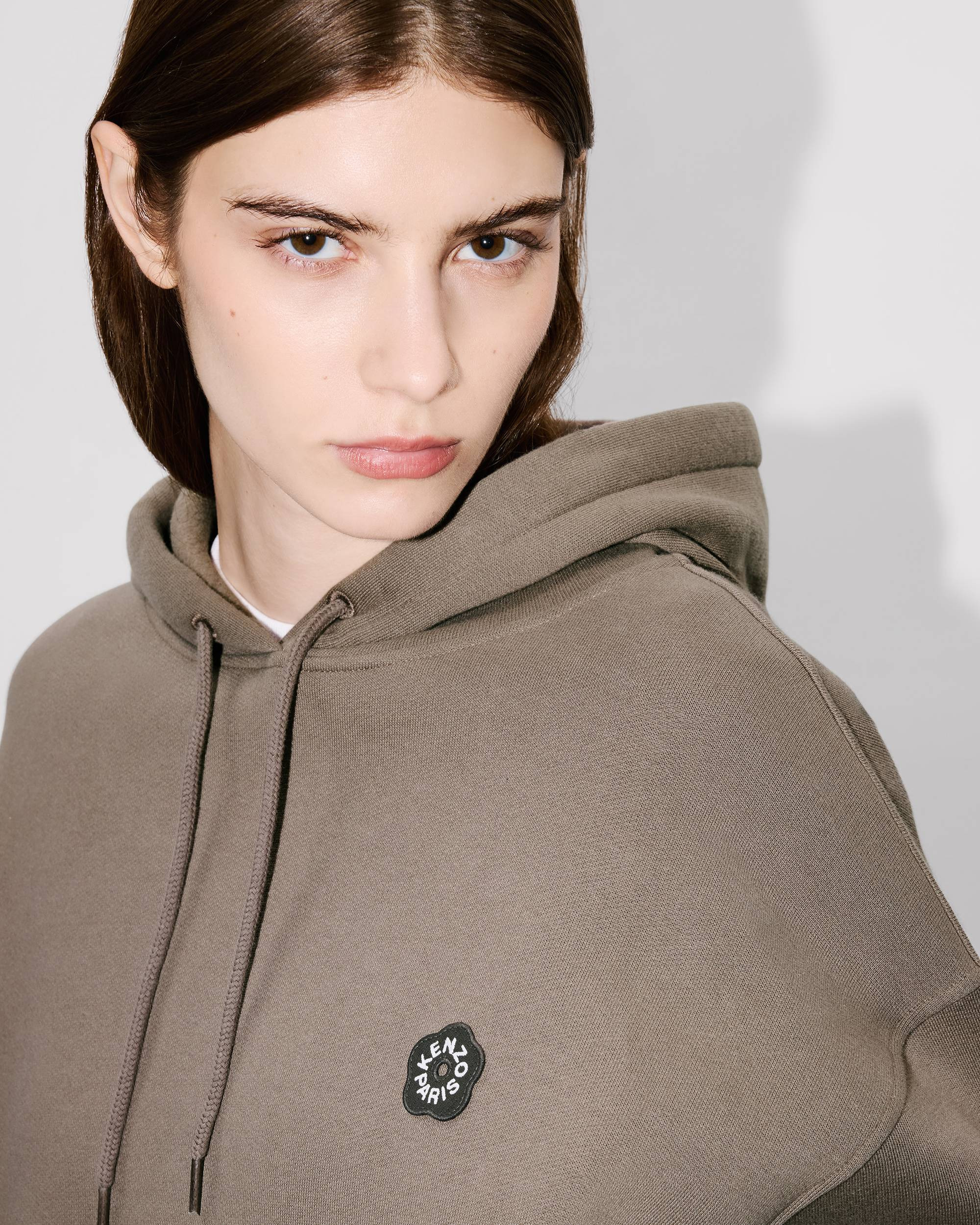 'Boke Flower 2.0' embroidered oversized hoodie in cotton - 6