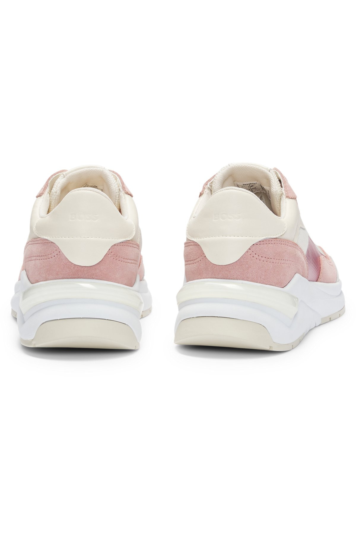 LACE-UP TRAINERS WITH SUEDE, MESH AND FAUX LEATHER - 5