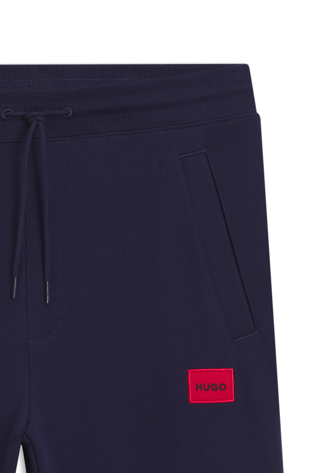 COTTON-TERRY TRACKSUIT BOTTOMS WITH LOGO LABEL - 6