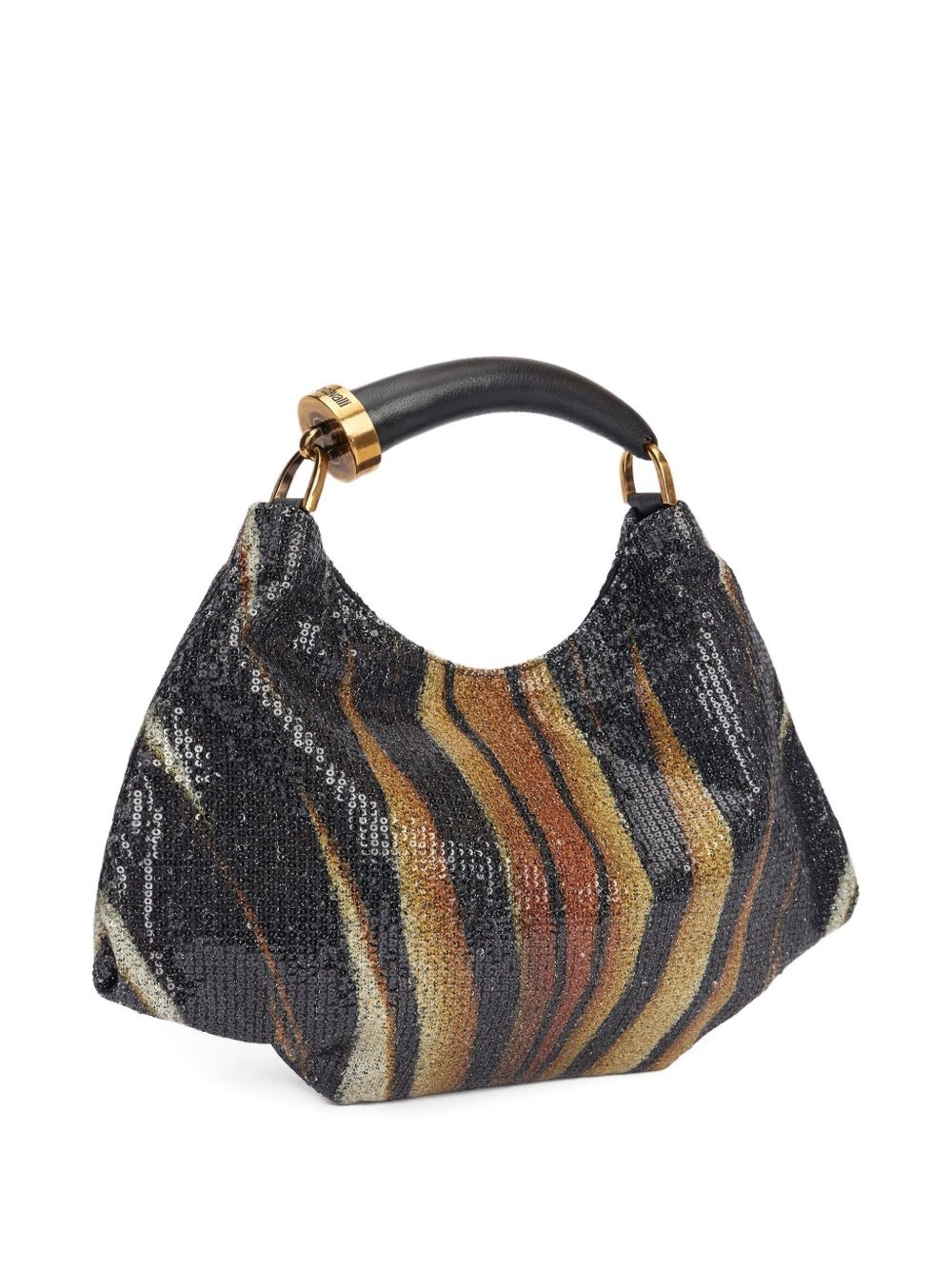 sequin-embellished shoulder bag - 4
