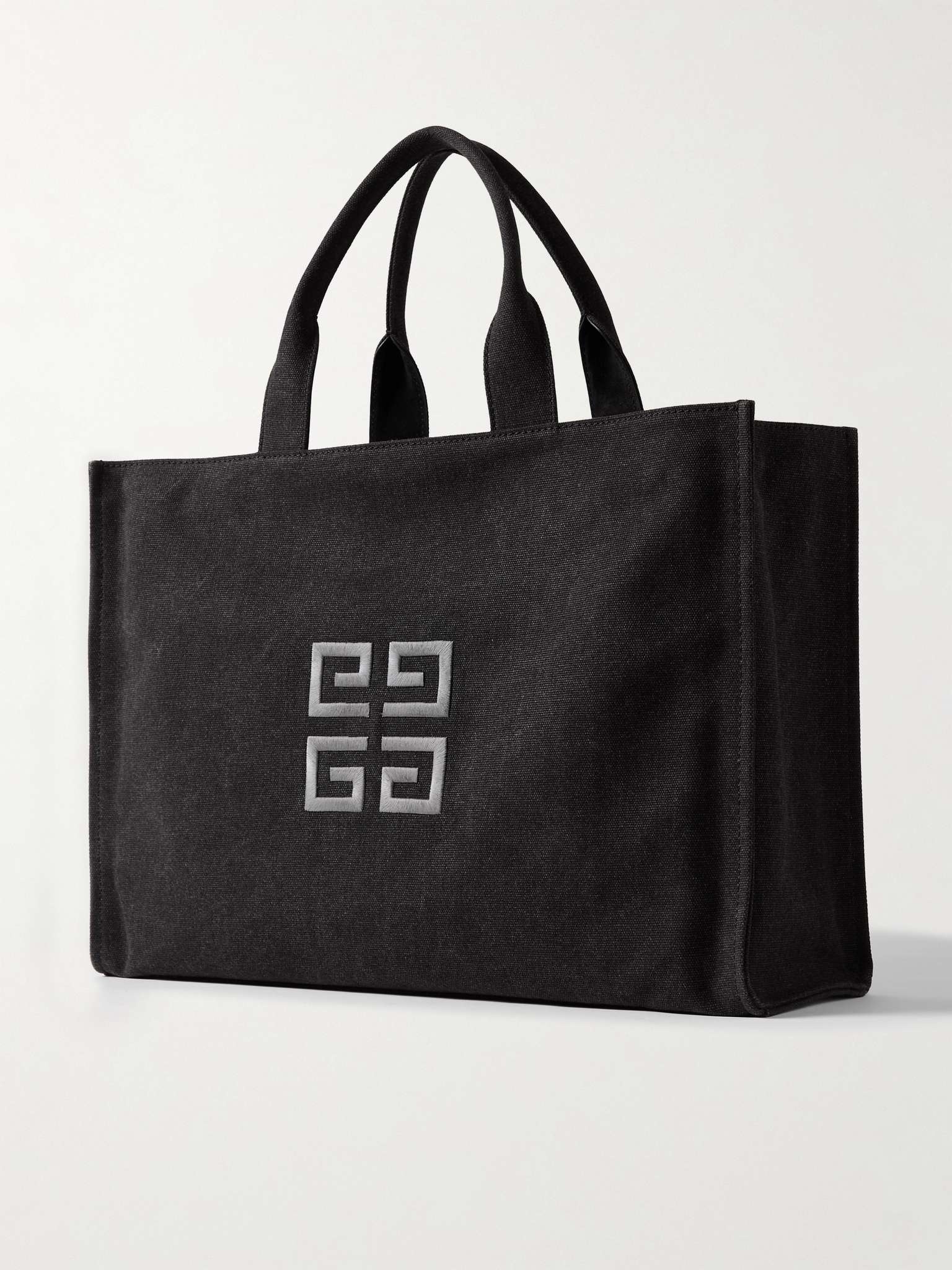 Logo-Embroidered Canvas Tote Bag - 4