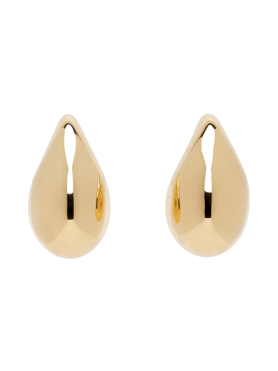 Gold Large Drop Earrings - 1