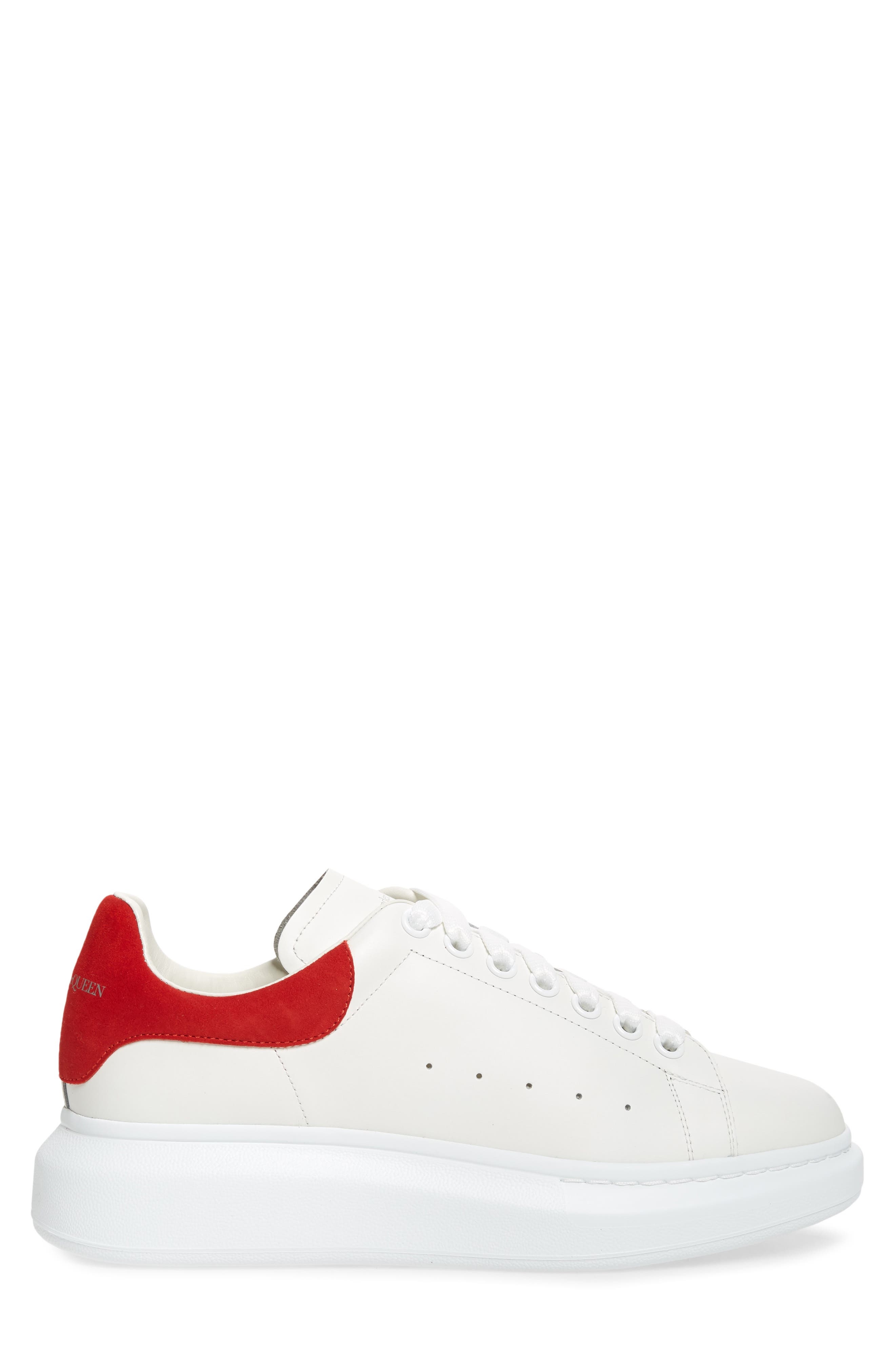 McQueen Oversized Sneaker in White/Lust Red at Nordstrom - 3