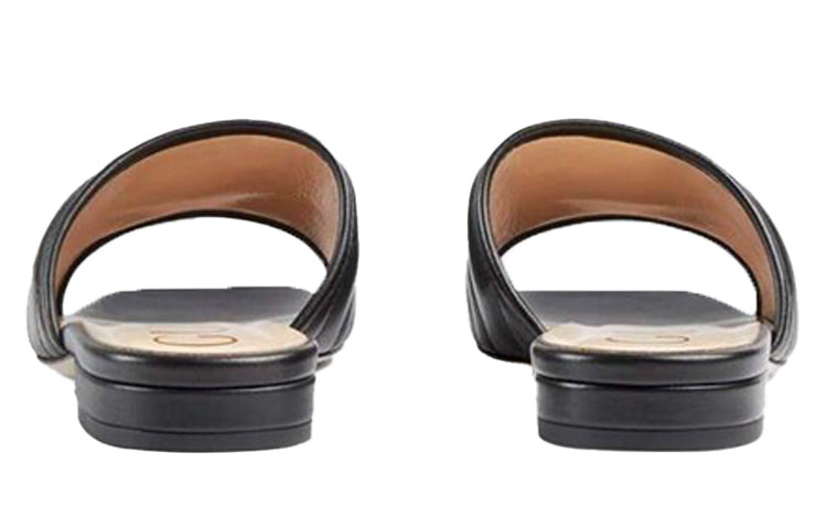 (WMNS) Gucci Double g Slippers Black 646169-BKO60-1000 - 4