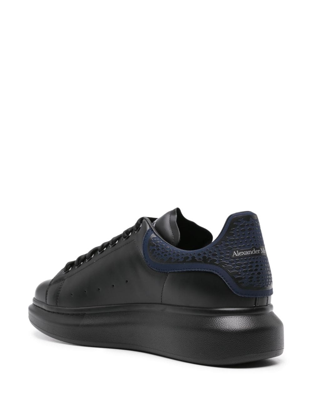 lace-up leather sneakers - 3