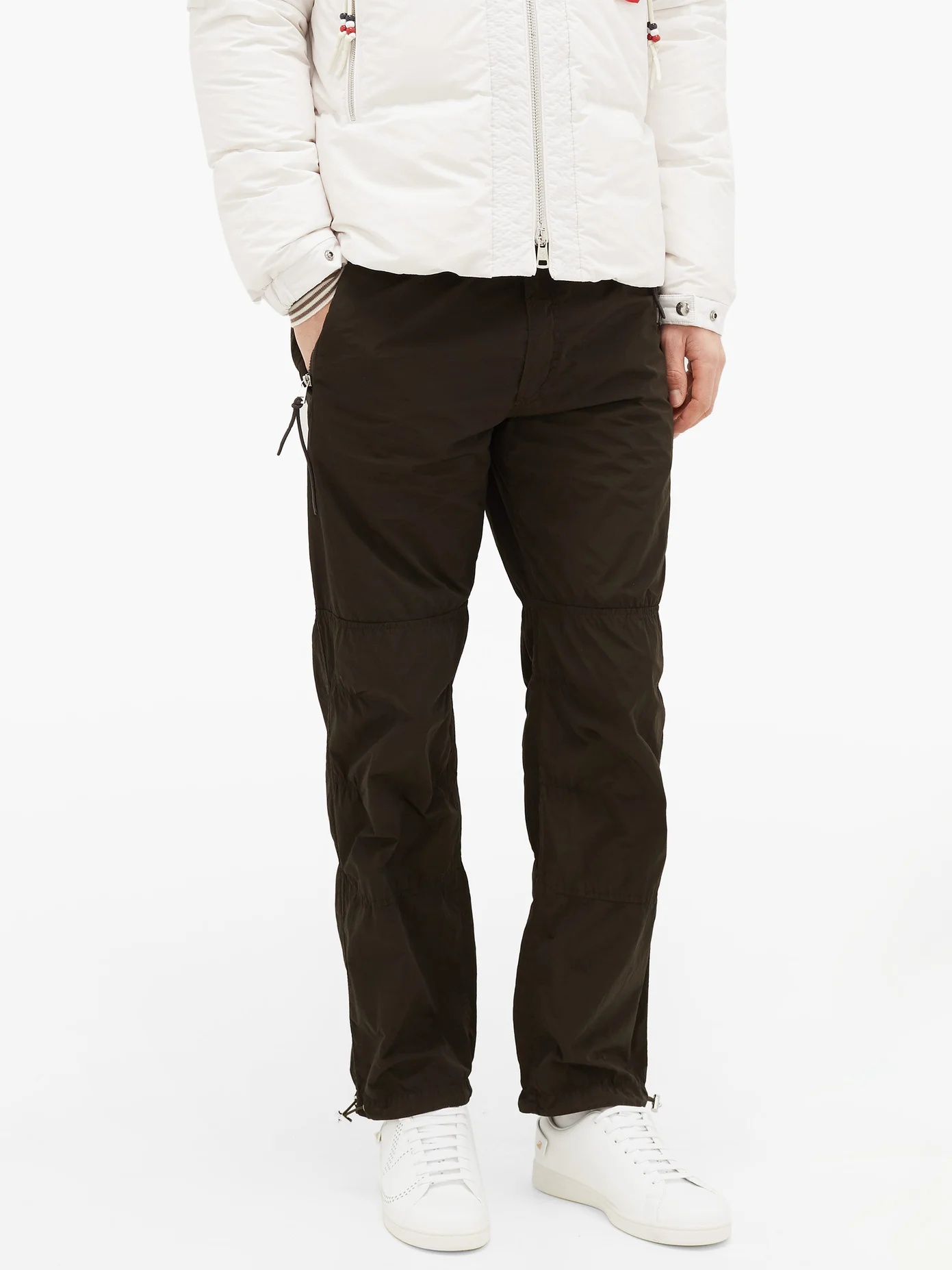 Drawcord-cuff track pants - 6