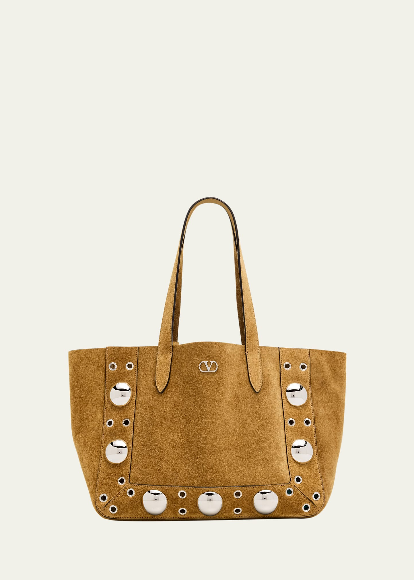 Nellcote Medium Studded Suede Tote Bag - 1