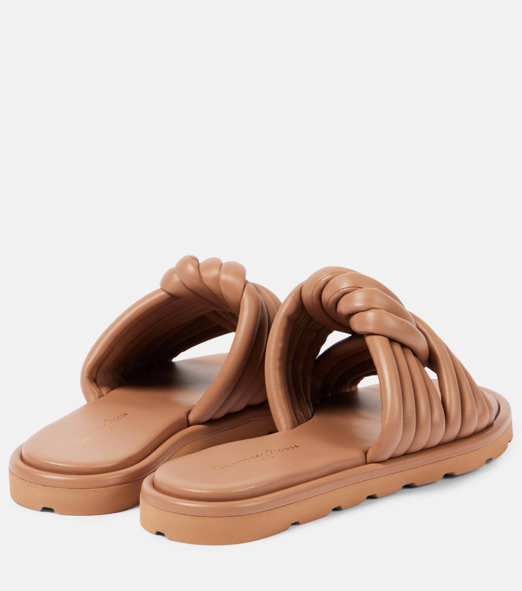Ottavia leather slides - 3