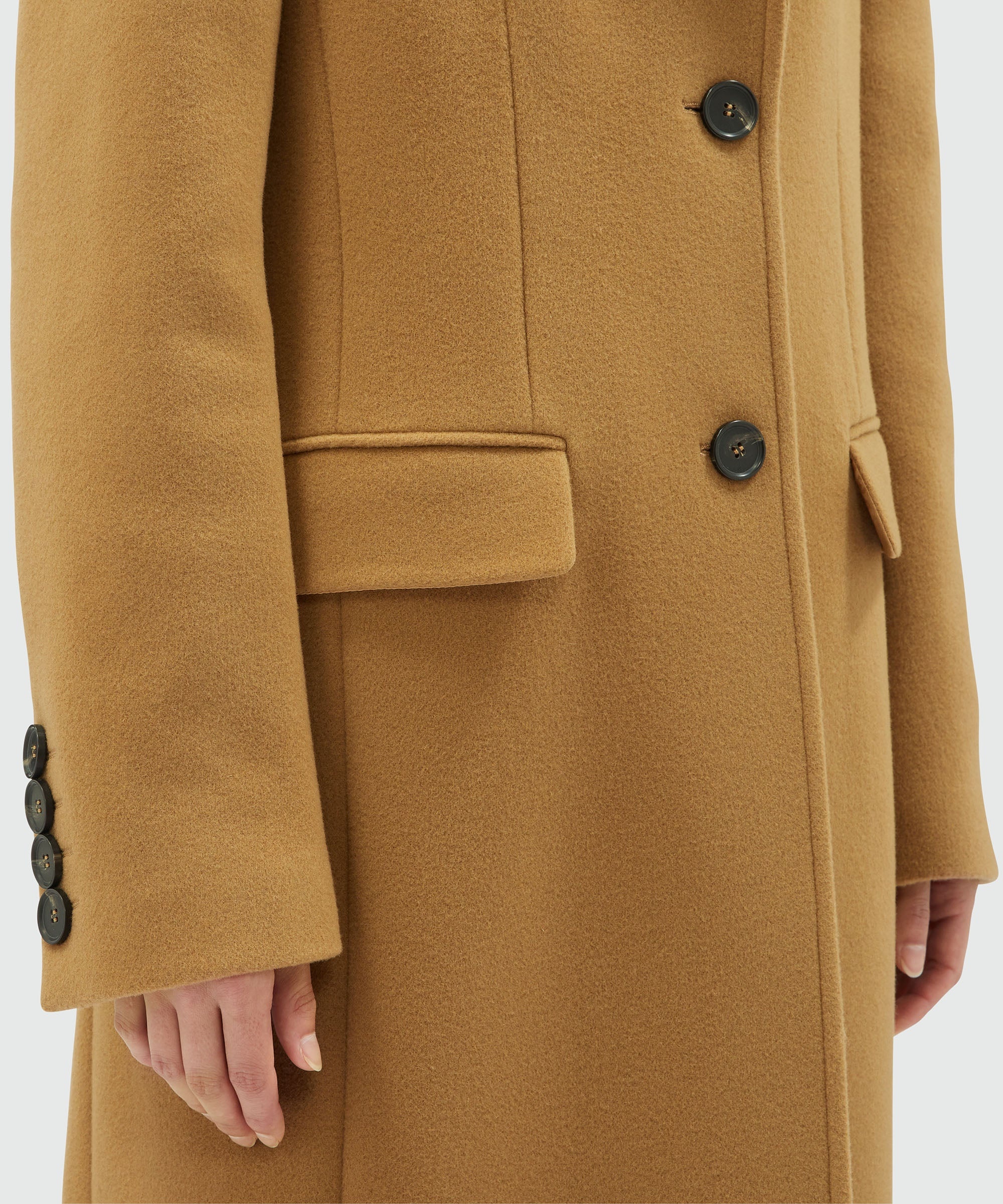 Virgin camel hair wool long coat - 5