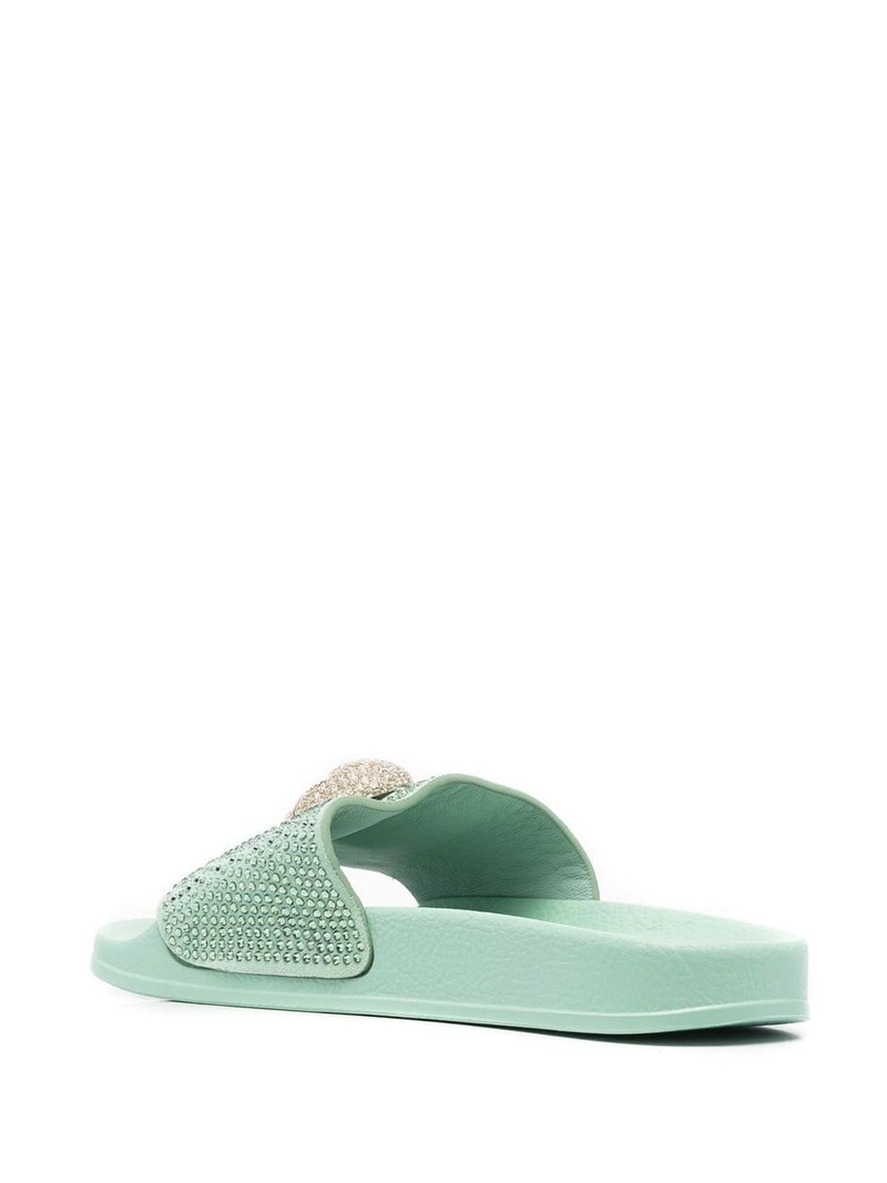 Skull strass pool slides 3