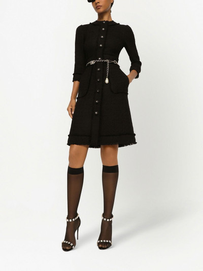 Dolce & Gabbana button-front crew-neck dress outlook