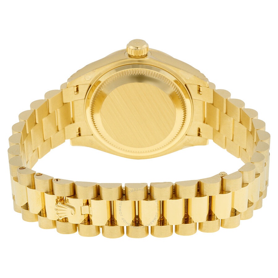 Rolex Lady-Datejust 28 Cornflower Blue Dial 18K Yellow Gold President Automatic Ladies Watch 279138B - 3