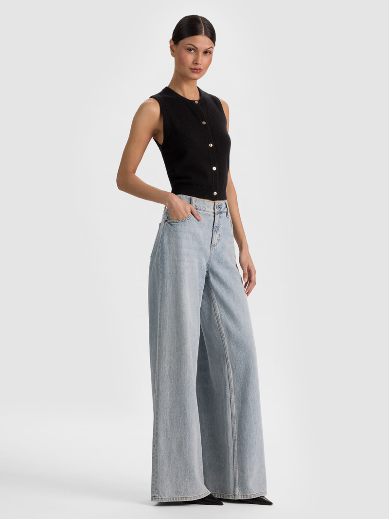 LOLY BUTTON FRONT CASHMERE VEST 6