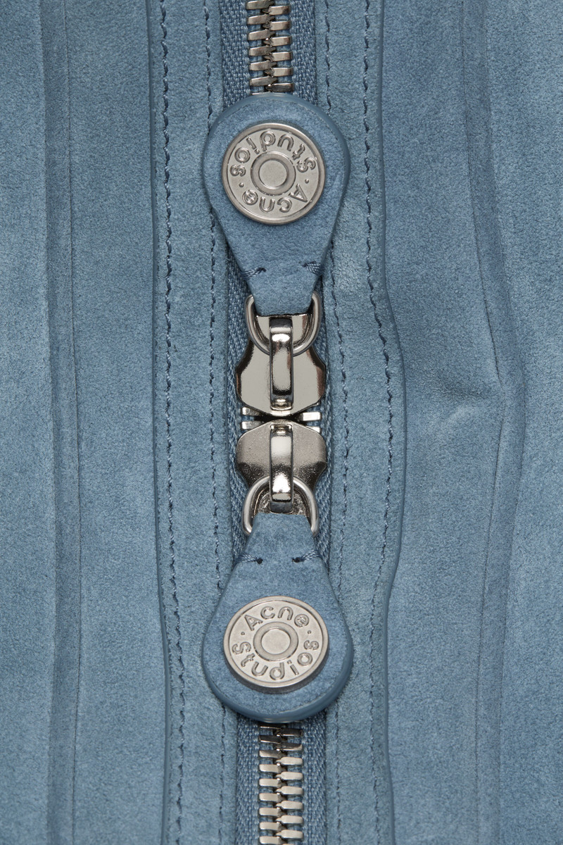 Camero Party Suede Bag - Denim Blue 6