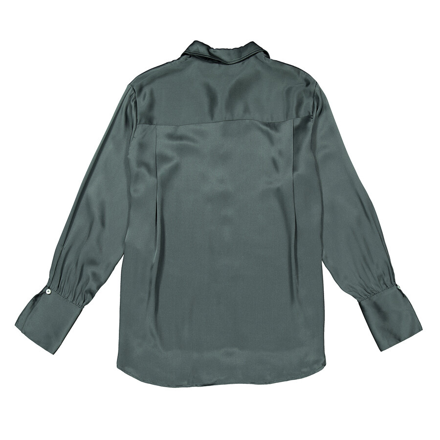 Anine Bing Ladies Green Monica Shirt - 6