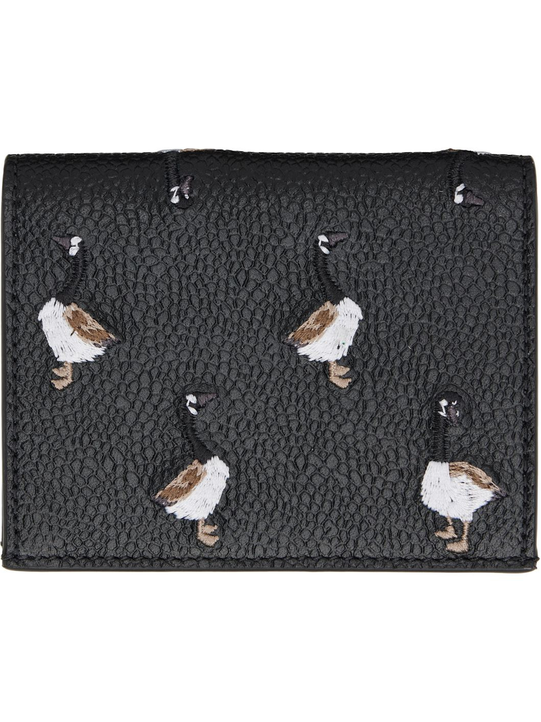 Black Pebbled Grain Goose Double Card Holder - 2