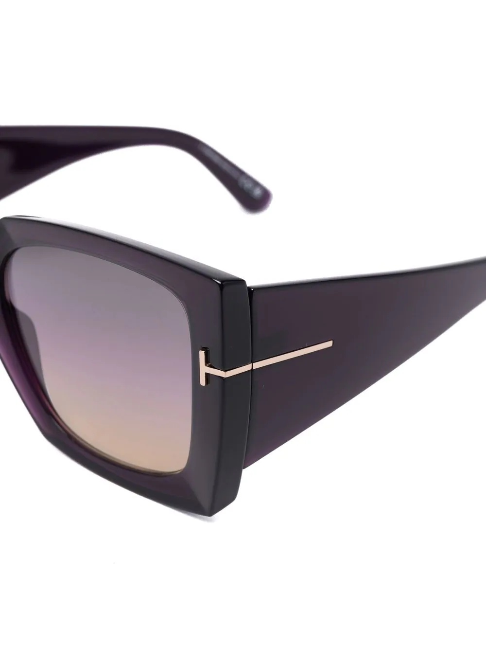 tinted oversize-frame sunglasses - 3