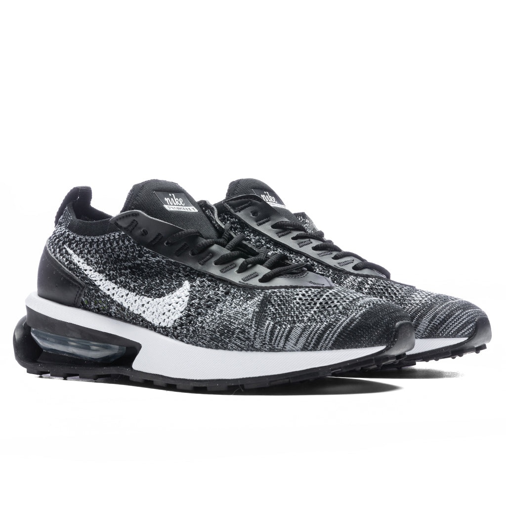 NIKE WOMEN'S AIR MAX FLYKNIT RACER - BLACK/WHITE - 2