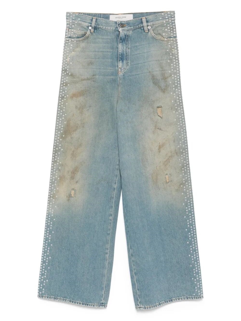 `Journey` `Melody` Boyfriend Jeans With Studs On Side - 1