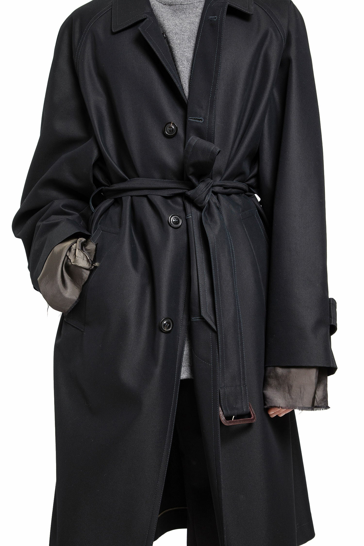 Cotton-Nylon-Trench-Coat - 4