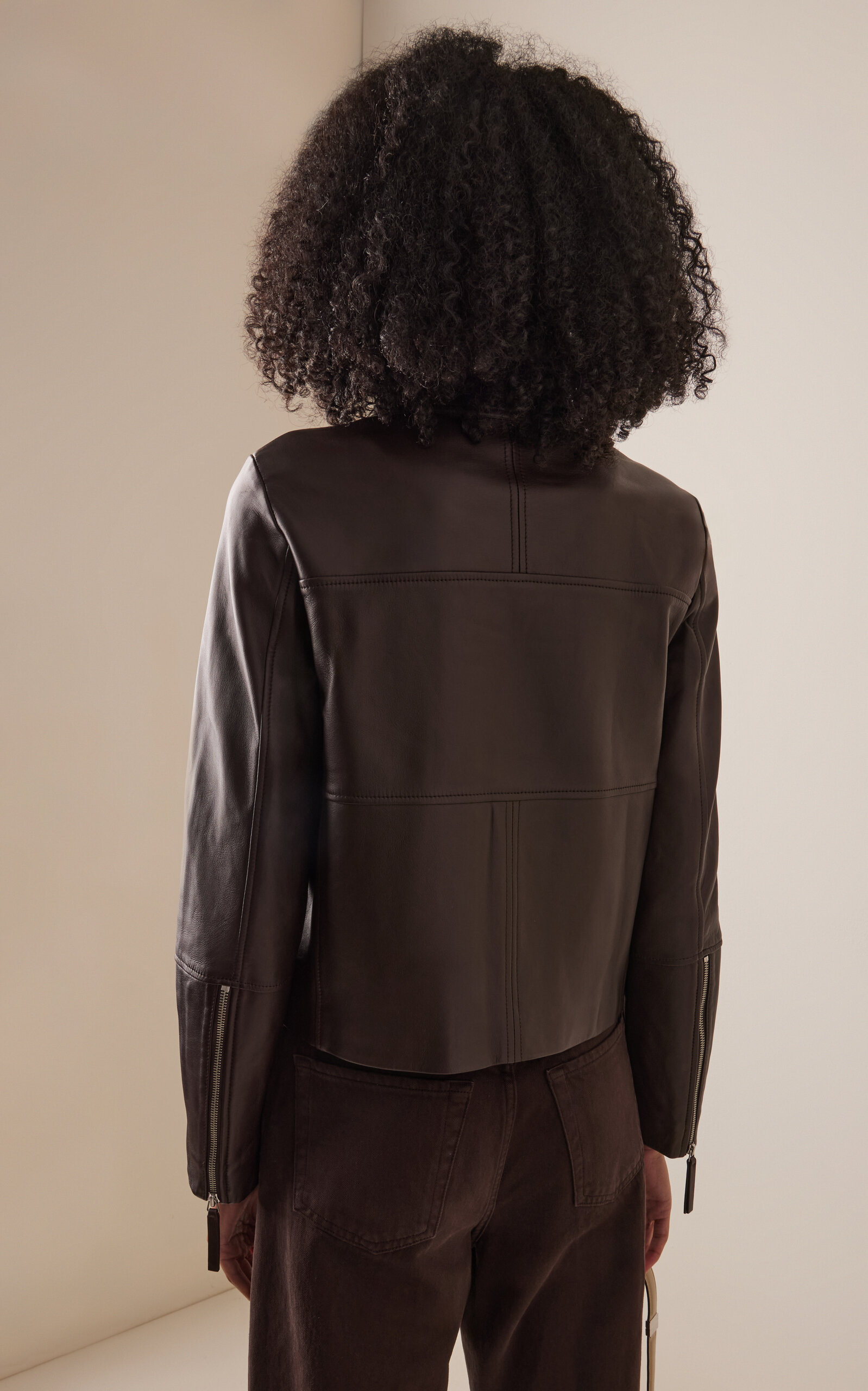 Annabel Leather Jacket brown - 4