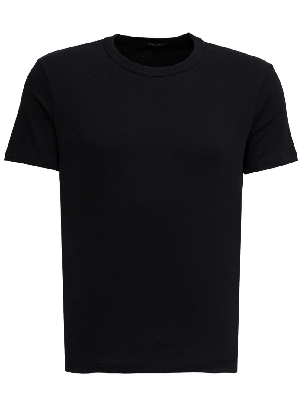 Tom Ford Men Black Crewneck T-Shirt In Cotton Man - 1