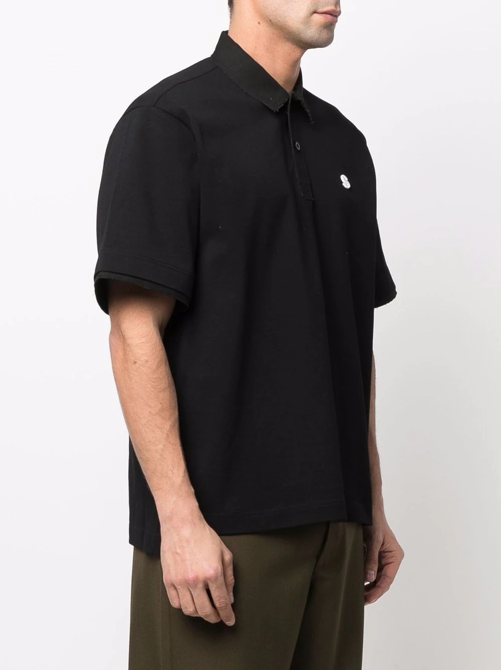 logo-embroidered polo shirt - 3