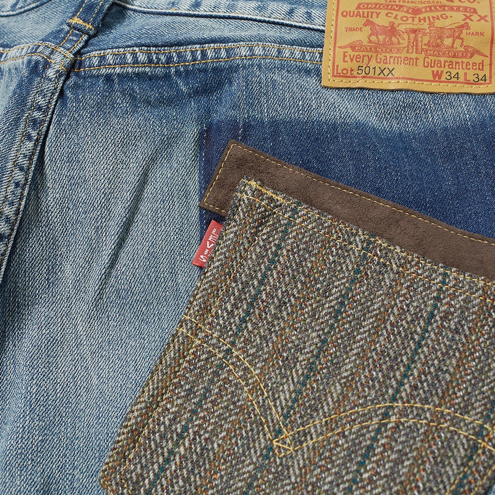 Junya Watanabe MAN x Levi's 501 1947 Wool Patch Washed Jean - 6