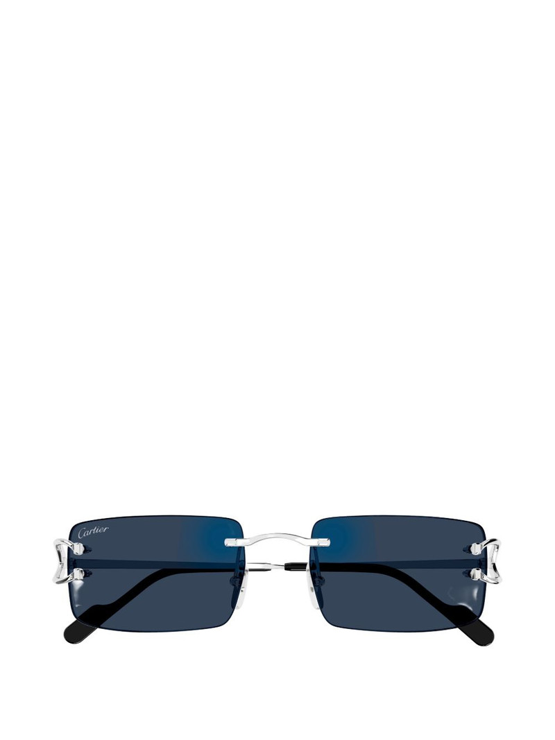 C-motif rectangle-frame sunglasses 4