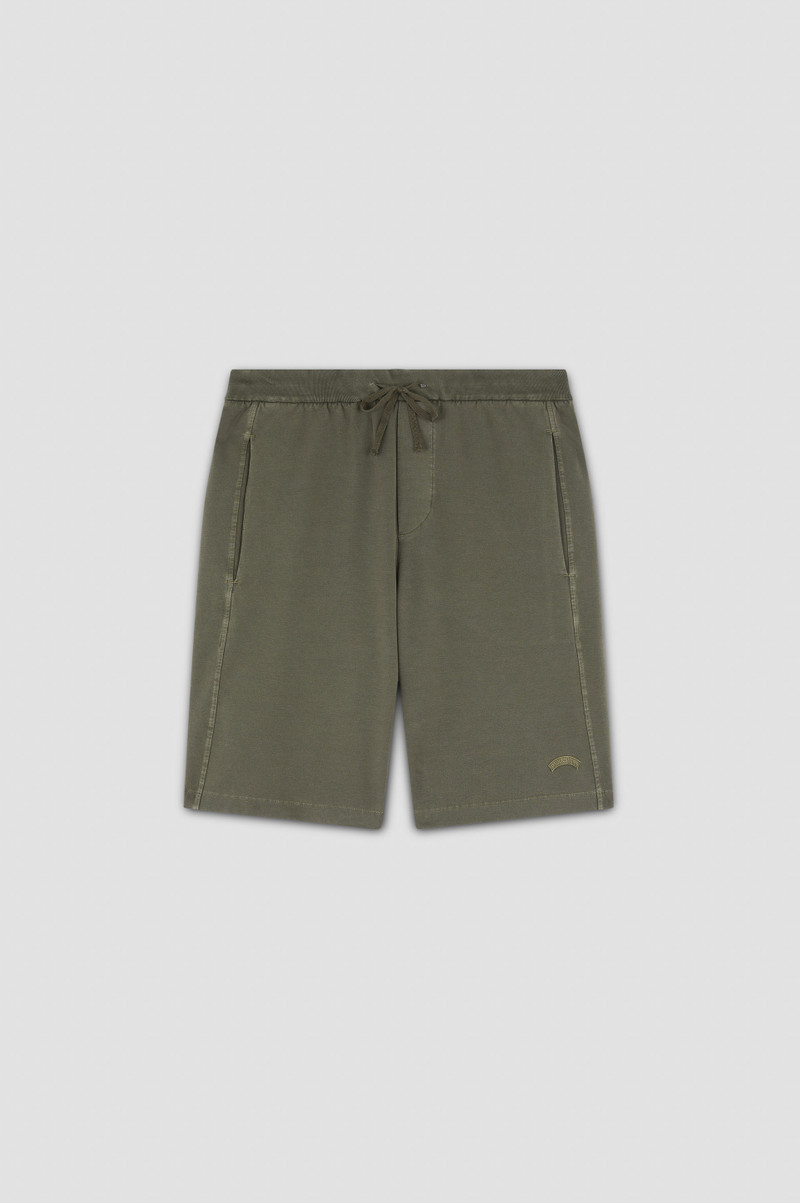 GARMENT-DYED BERMUDA IN X-SOFT FLEECE COTTON 1