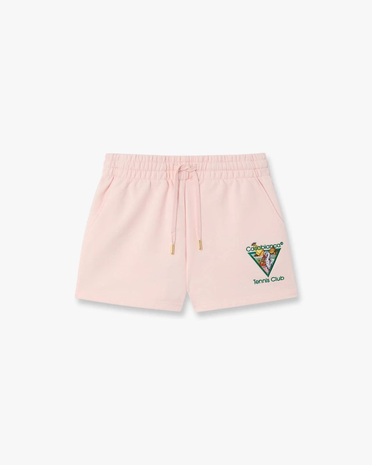 Pink Tennis Club Icon Pyramid Abduction Embroidered Sweatshorts | Casablanca Paris - 1