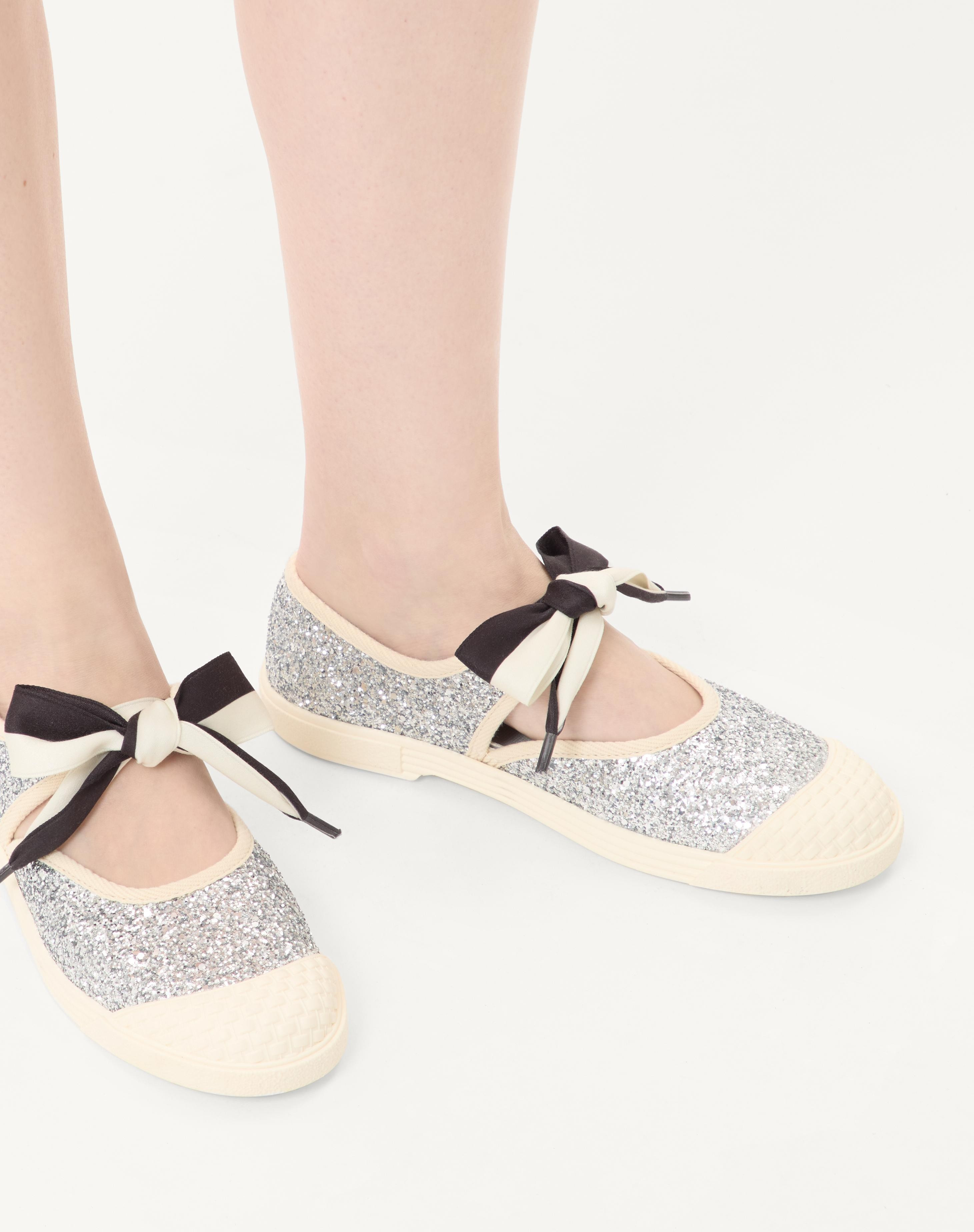BAY BY BAY BALLERINA SNEAKERS IN GLITTER FABRIC - 2