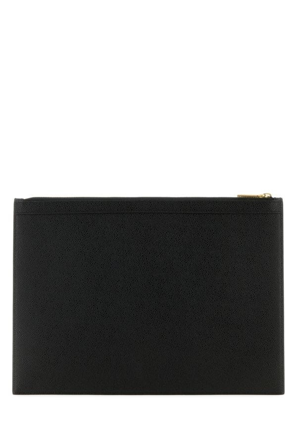 Black leather clutch - 3