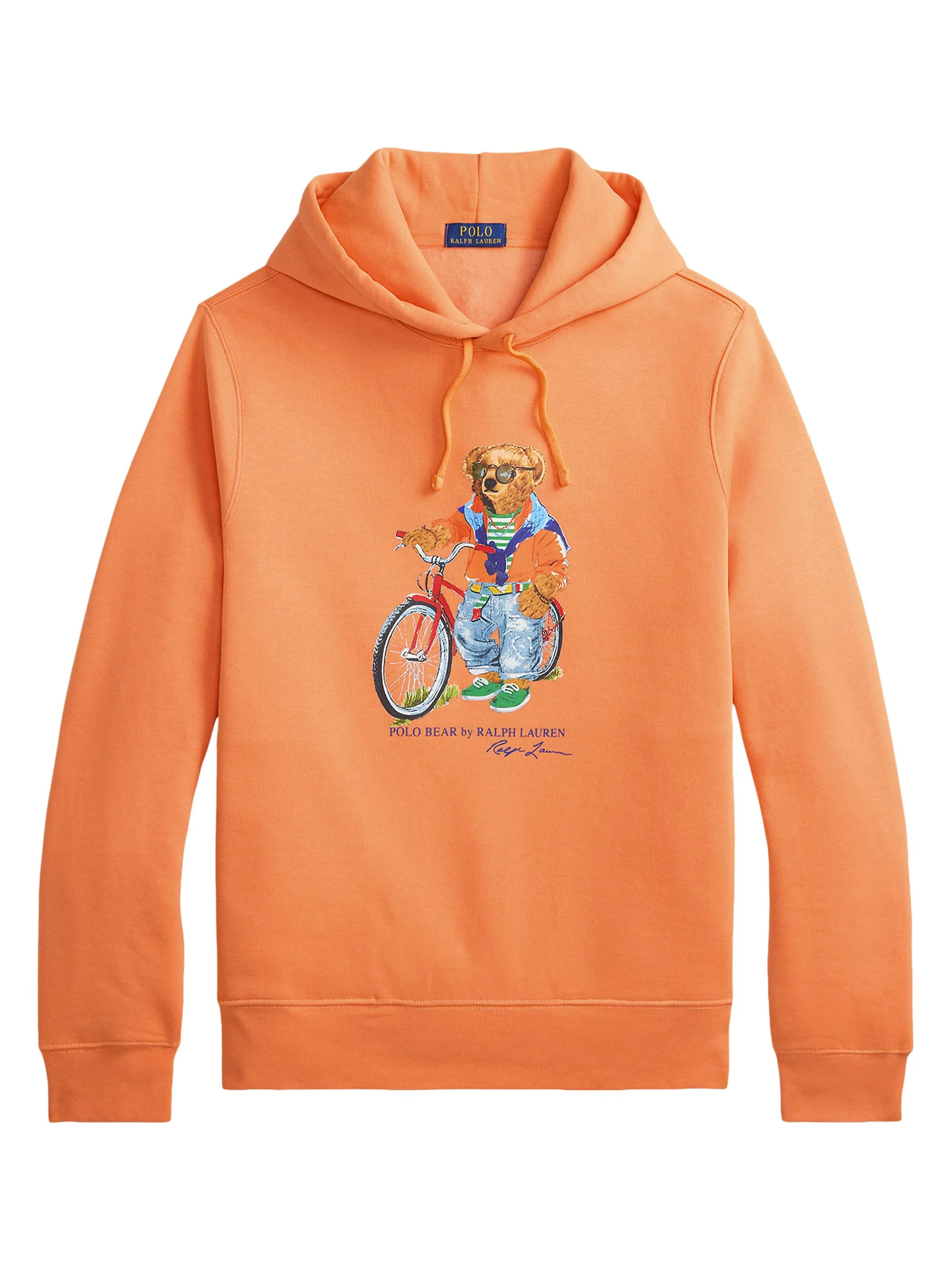 Men's Preppy Polo Bear Fleece Hoodie - Poppy Summer Bear - 1