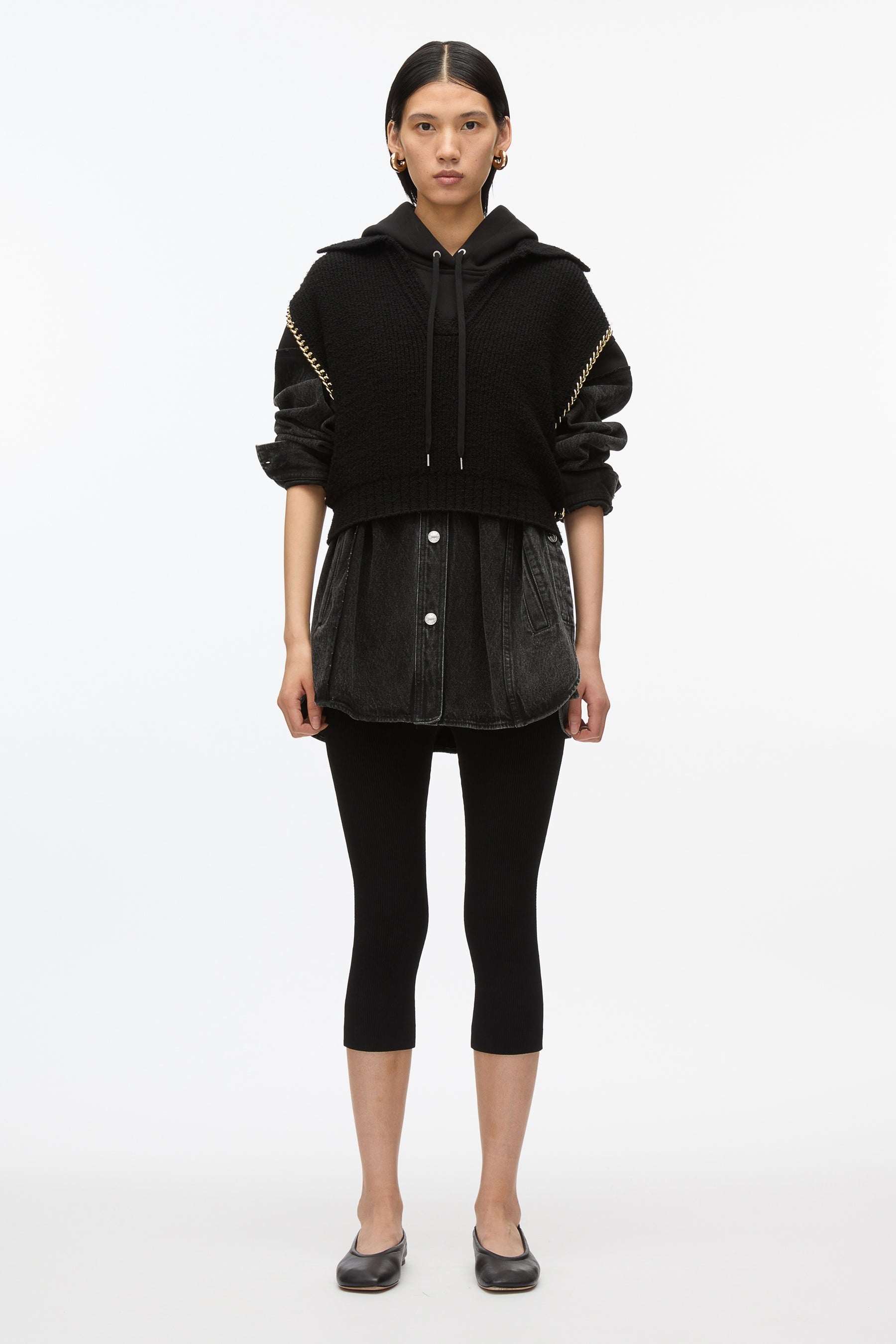 Chainlink Bouclé Cropped Polo - 2